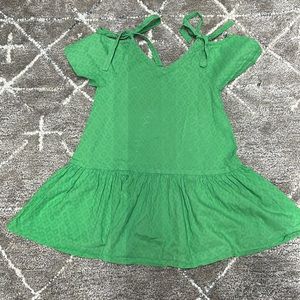 Pink Chicken green tie shoulder dress